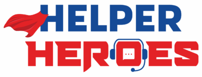 Logo for Helper Heroes virtual assistants for home care